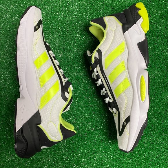 Adidas Ozweego Low Mens Casual Athletic Shoes White Yellow H04533 NEW Multi Sz - Picture 2 of 10